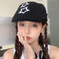 y2k y2k Hat Millennium Style Asian Culture Girl Japanese y2k Star Cowboy Forward Big Head Circumfere