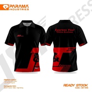 PARAMA Ready Stock | Original Jnt Express Jersey Full Printing Cool J&t Package Courier Driver Shirt
