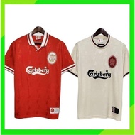 Retro LFC Football Jersey 96-97 Liverpool Home Away Men's Short Sleeve Football Jersey Custom Shirt