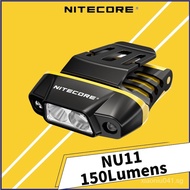 NITECORE NU11 Headlamp 150Lumens Motion Sensor Lightweight Built in 600mAh battery Rrechargeable Running Headlight 7FSR