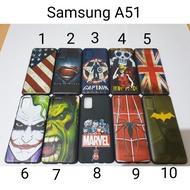 Samsung A51 Soft Black Case Motif Superhero / SoftCase Samsung A51 2020