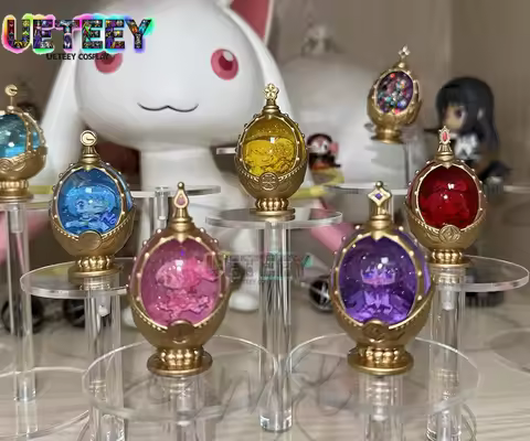 UETEEY COS Anime Kaname Madoka Cosplay Props Tomoe Mami Miki Sayaka Gemstone Soul Gem Pendant Magic 