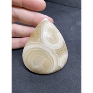 D7953 Natural Thai Dragon Palace Relics Raw Ore Jade White Pendant