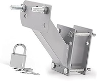 Spare Tire Mount Bracket with Lock Side Utility Carrier, for Trailer Tongue Boat 4 5 Lugs Wheel Hold