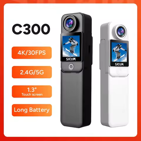 SJCAM C300 Pocket Action Camera 4K FHD With Long Battery Life Video 30M Waterproof 5G WiFi Camera Sp