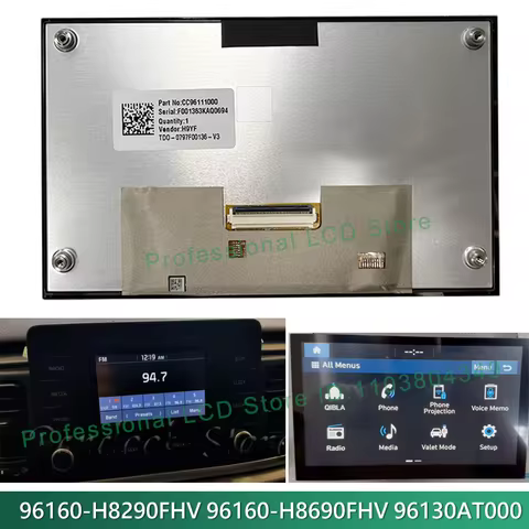 For Kia Stonic Niro 2020-2023 96160-H8290FHV 96160-h8690fhv 96130AT000 LCD Display Touch Screen For 