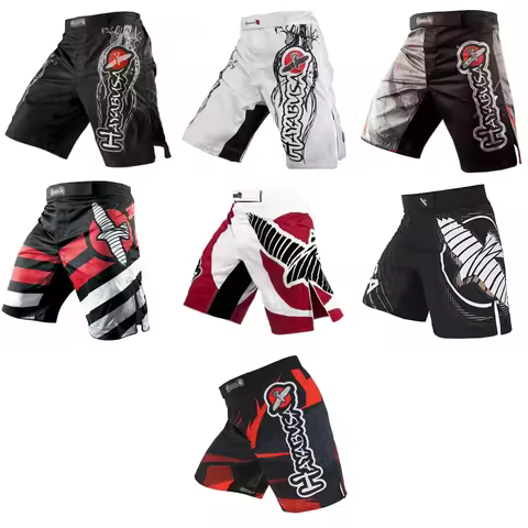 MMA black dragon Eagle subtitles sports breathable boxing training mma short kickboxing bixong short