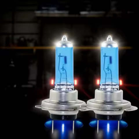 2pcs H7 100W 12V 55W Super Bright White Fog Lights – Halogen Bulbs for Car Headlights & Parking (Hig