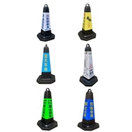 Rubber Road Cone Customized Reflective Cone Plastic Triangular Cone Warning Do Not Parking No Parkin