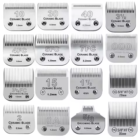 Dog/Animal Detachable Clipper Ceramic Blade For Andis/Oster A5 A6/Wahl KM/Heiniger/Laube/Conair Pro 