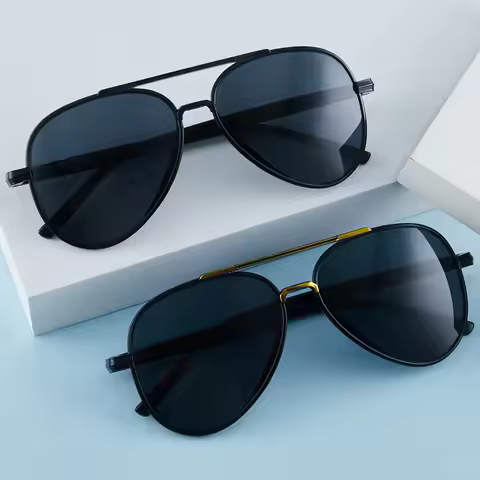 Classic Sunglass for Men Aviator Oversized Frame Outdoor Sports Anti-UV Driving Sunglasses Glasses U