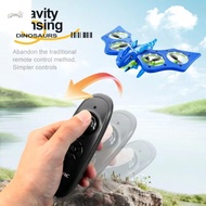 PARTYPALACE Dinosaurs RC Plane, Rechargeable Gravity Sensing Remote Control Foam Fighter, EPP Foam R