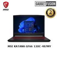 MSI KATANA GF66 I7-12700H/8GB 3200MHz/512GB SSD/RTX3050 4GB/15.6" FHD 144Hz/SG BACKLIGHT RED KB NUMERIC/W11H/2YW/BLACK