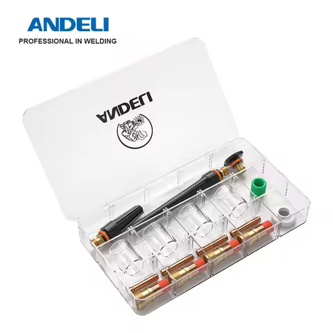 ANDELI 22PCS Welding Accessories Stubby Gas Lens For TIG Welding torch WP-17/18/26 Pyrex Glass Cup K