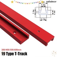 NAILSDECOR 1Pcs T-Track, 300-600mm Aluminium Alloy T-Slot Track,  T Slider Fixture Slot Slide Slide 