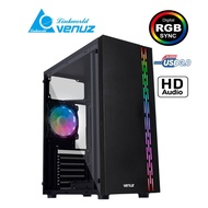 Venuz ATX RGB VC 1918A Gaming LED lighting Computer Case เคส ฝาข้างใส