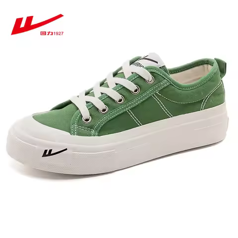 WARRIOR Unisex Lace Up Canvas Shoes Low Cut Breathable Casual Canvas Tenis Flat Trend Board Shoes Ki