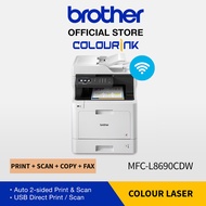 Brother MFC-L8690CDW All in One Wireless Colour Laser Printer | Auto 2-sided Print/Scan | USB Direct