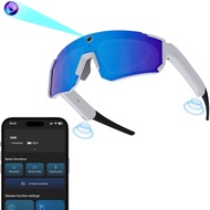 AI Smart Glasses with Camera, Video Recording Glasses with EIS Stabilization,Polarized Sunglasses, W