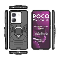 Shockproof Phone Cover For Xiaomi Poco M7 Pro 5G Magnetic Ring Holder Protective Case POCO M7 Pro 5G