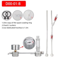 อุปกรณ์ตู้ปลาที่มีวาล์วขดลวดแม่เหล็กไฟฟ้าสำหรับการเจริญเติบโตของพืชน้ำพิพิธภัณฑ์สัตว์น้ำ CO2 ระบบเคร