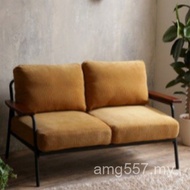 Industrial Style Iron Cafe Sofa Double Chair Japanese Style loft Retro Influencer Sofa American Smal