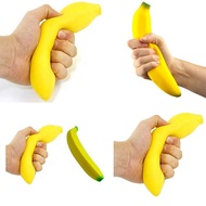 Jumbo Squishy Banana Straps Decorations Fake Food Collectible Toys 1PCS