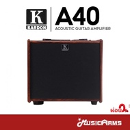 Kardon A40 แอมกีตาร์โปร่ง / แอมป์อคูสติก 40 วัตต์ ชาร์จแบตได้ มี Bluetooth +ประกันศูนย์ 1ปี Music Arms