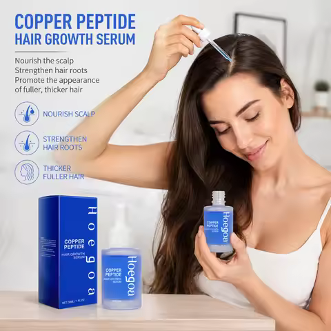 Copper Peptide Hair Care Serum Scalp Health Support Root Strengthen Thicker Appearance Weak Thinning
