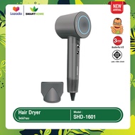 SMARTHOME Hair Dryer 1600วัตต์ ไดร์เป่าผม ไดร์เป่าผมความแรงสูง มีไอออนลบ ลดผมชี้ฟู แห้งเร็ว รุ่น SHD