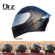 ORZ-991 Flip up Helmet Modular Motorcycle Helmet Double Lens Built-in Sun Visor Racing Full Face Helmet