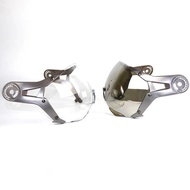 G GXT Retro Helmet Motorcycle Helmet Lens No. Nine Lens GXT288 Silver-Plated Transparent Optional
