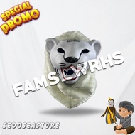 Tiger Mask for Adults and Children Brown and White Children's Toys Af 1