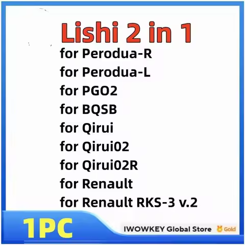 Lishi 2 in 1 Tool for Perodua-R for Perodua-L for PGO2 for BQSB for Qirui for Qirui02 for Qirui02R f