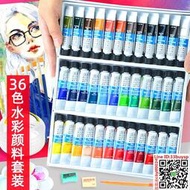 購物節下殺！溫莎牛頓水彩顏料36色24色12色管狀分裝美術生專用畫畫筆工具套裝