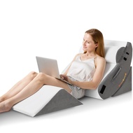 HABUTWAY 4Pcs Orthopedic Wedge Pillow, Bed Wedge Pillow for Sleeping, Post Surgery Foam Wedge Pillow