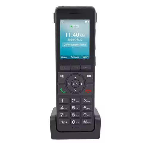 4G LTE Cordless Phone with 2.4 inch Color LCD Screen 2.4G WiFi Desktop Phone 1600mAh Built in Batter