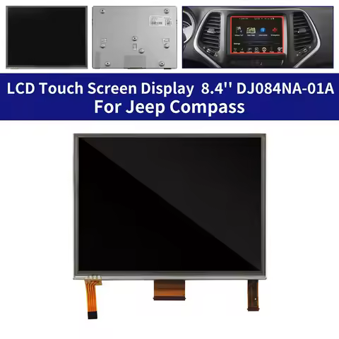DJ084NA-01A 8.4" Uconnect LCD Monitor Touch Screen Replacement Parts For Dodge RAM Charger For Chrys