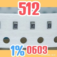 10pcs Chip resistor smd 5101 512 5K1 1% size 1608 0603 5.1Kohm 5.1 Kohm 5.1K ohm 5.1K ohm 5.1Kohm 5.