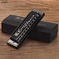 【QUSG】 10-well C Key For Children Students Play Self-study Introductory Ten Holes Blues Harmonica Portable Design Hot
