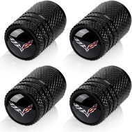 4pcs Tire Valve Stem Caps, Compatible with Corvette C1 C2 C3 C4 C5 C6 C7 C8 Racing 1LT 2LT 3LT Serie