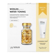 (ĐMNVN) Gif set 10 Mặt Nạ truyền trắng WonJin Effect Water Toning Mask 30g + sữa rửa mặt 80ml