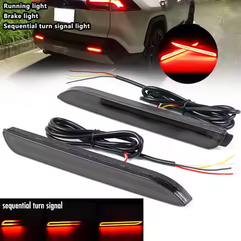 LED Rear Bumper Reflector Brake Tail Fog Light For Toyota RAV4 Camry & Lexus IS-F GX470 RX300 Sienna