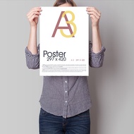 Flyers / Poster A3 / A4 / size custom print 128gsm Art Paper