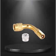 [Ready Stock] Tyre Stem Adaptor Bike/Car Extension Air Valve Extender 90 Degree Tyre Brass Air Stem 