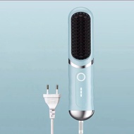 Sisir pelurus rambut portabel mini nirkabel sisir pengeriting dan pelurus tidak merusak rambut sisir