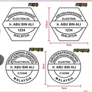 PROFESSIONAL ENGINEER STAMP CHOP/COP JURUTERA PROFESIONAL/ENGINEER CHOP