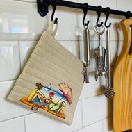 鍋架 100%麻烤箱手套