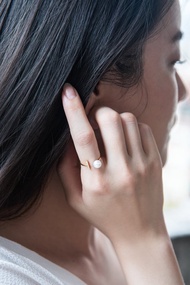 Lignes - Akoya珍珠開口戒