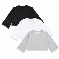 Axxon Long Sleeve Crewneck Sweater for Girls Ages 4 to 11 Years Latest Crop Top for Girls